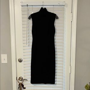 Chic Black Sleeveless Midi Dress
